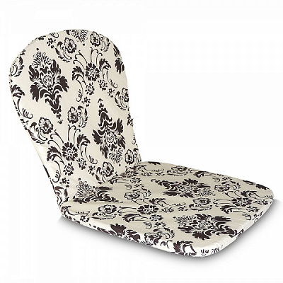 Матрац на крісло Cushy білий з візерунками