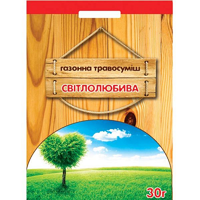 Насіння Сімейний сад газонна трава Світлолюбивий 30 г