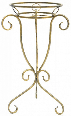 Подставка для цветов Ferrum Decor ST2859 31х29x59 см античная бронза 