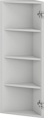 Шкаф верхний Грейд угловой (стандарт) 300x927x300 мм серый 