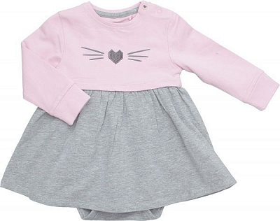 Боди детское 5.10.15. 6T3904 р.74 розовый с серым 