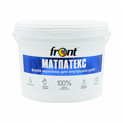 Краска водоэмульсионная Front Матлатекс глубокий мат 12кг 