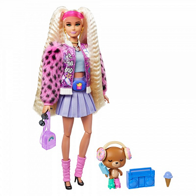 Кукла Barbie Экстра с двумя светлыми хвостиками