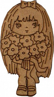Фигурка Девочка с цветами №1 Аплі-Краплі 