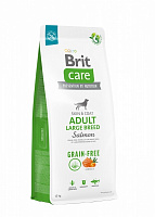 Корм сухой беззерновой для больших пород Brit Care Grain-free Adult Large Breed с лососем 12 кг