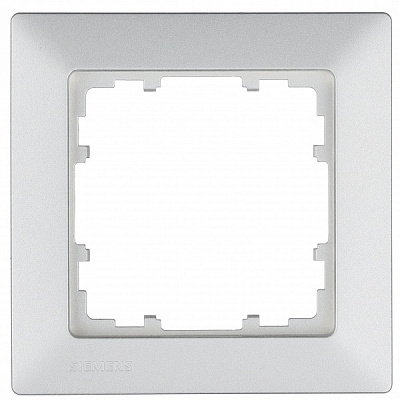 Рамка одноместная Siemens Line алюминий 5TG25513