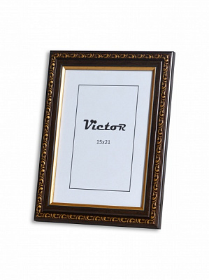 Рамка для фото Velista 30M-1198Nv 1 фото 15x21 см коричневий із золотистим