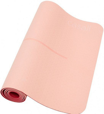 Коврик для йоги Casall Yoga mat position 183х61х0,4 см розовыйкрасный