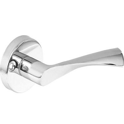 Ручка на розетке Эко хром