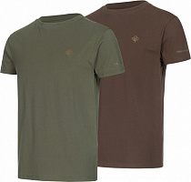 Комплект футболок Hallyard Jonas 2324.06.91 р.M зеленый/коричневый