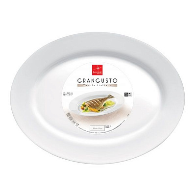 Блюдо овальне для риби 35х27 см Grangusto 400852FTB121990 Bormioli Rocco
