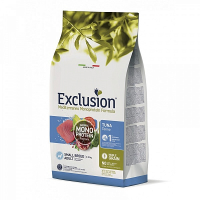 Корм сухой для взрослых собак для малых пород Exclusion Adult Тuna Small Breed тунец 500 г