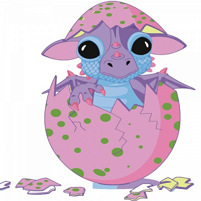 Розмальовка за номерами Strateg Сюрприз 30х30 см ES060