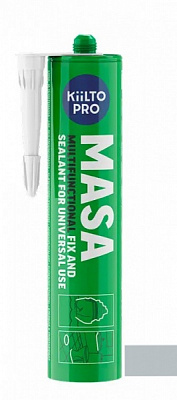 Клей-герметик Kiilto Pro masa 600мл светло-серый