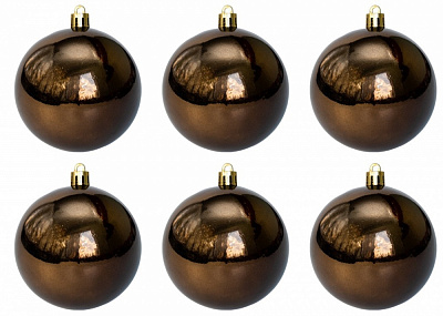 Набор елочных шаров 892265 d 80 мм 6 шт./уп.