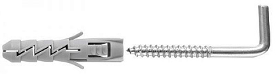 Дюбель 50 шт. 12 К/8,0х 80 Fix з гаком прямим Koelner