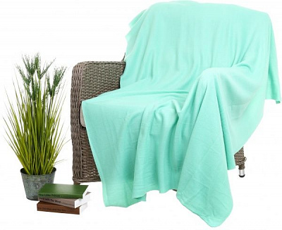 Плед 125x150 см мятный UP! (Underprice) 