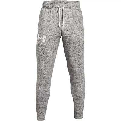 Брюки Under Armour UA RIVAL TERRY JOGGER 1361642-112 р. 2XL светло-серый
