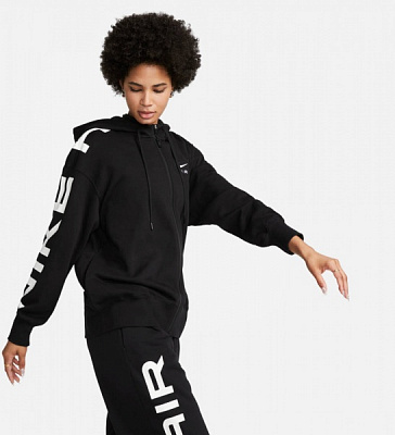 Джемпер Nike W NSW AIR FLC OS FZ HD FB8047-010 р.L черный
