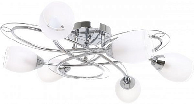 Светильник потолочный Accento lighting Dijon 60 Вт E14 хром 