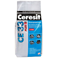 Фуга Ceresit CE 33 Plus 124 2 кг темно-бежевый  