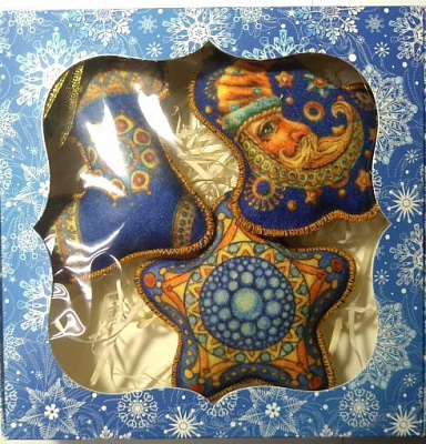 Набор подвесок Сапожок, колокольчик и морская звездочка 3 шт. 15 см