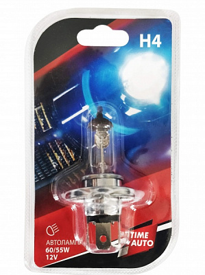 Автолампа галогенная TIMEAUTO H4 60/55W 12V H4 1 шт.