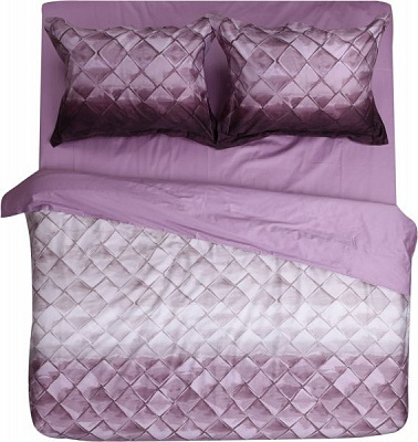 Комплект постільної білизни Pink leather 2 фіолетовий із рожевим