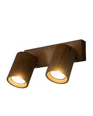 Спот Iterna Arendal Duo 2xGU10 ясень темный LW095 