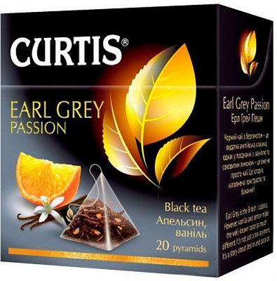 Чай черный Curtis Earl Grey Passion 20 шт. (4820018737875) 