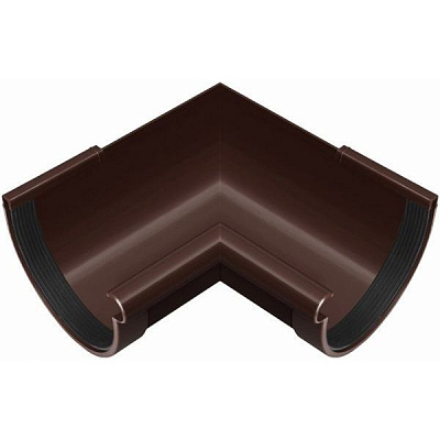 Угол внутренний ПВХ RAINWAY Rainway 90° коричневый 130 мм коричневый 