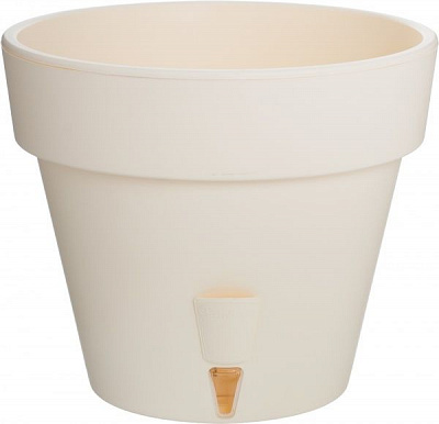 Горщик пластиковий Santino Latina круглий 5,6л кремовий (L3 KRE)