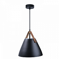 Светильник подвесной LIGHT SET DOLYA D-260 LEATHER 1x/E27 черный