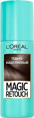 Спрей тонуючий L'Oreal Paris Magic Retouch темно-каштановий 75 мл