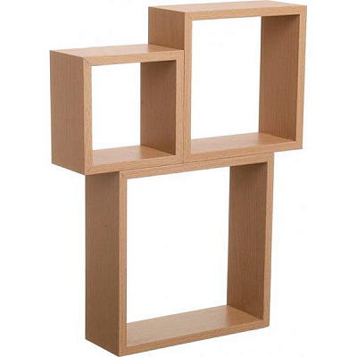 Комплект полок Zhangzhou Пуасси 25x25x9 см бежевый