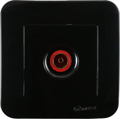 Розетка TV Makel Lillium Natural черный