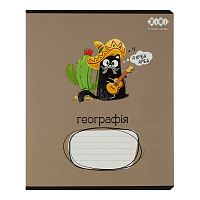 Тетрадь предметная CRAZY CAT 48 лист. клетка география KIDS LINE ZB.1703-28 ZiBi