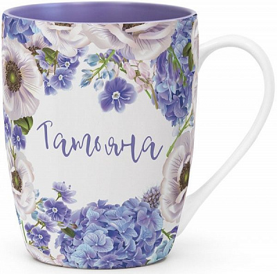 Чашка именная Флора 062-Татьяна Be Happy