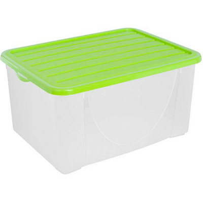 Контейнер с кришкой Алеана 122044 40 л оливковый 298x545x377 мм