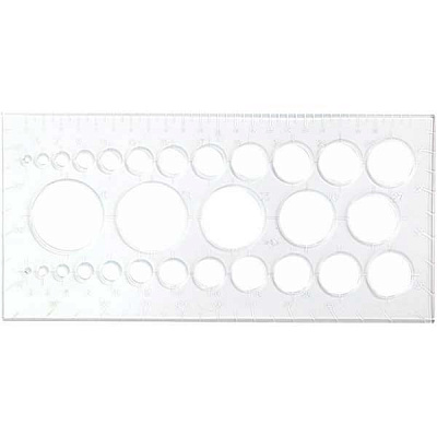 Линейка 24 см с кругами 501 Arnika