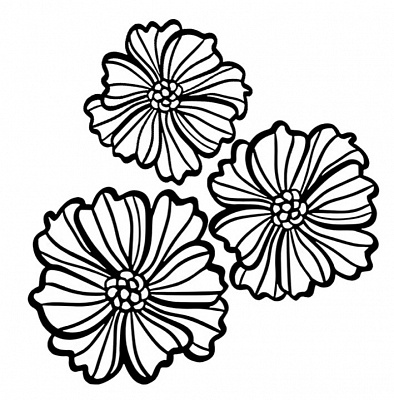 Панно декоративное Brushme Расцвет цветов d34 черный