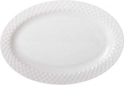 Блюдо овальне Crystal 35,5 см Fiora