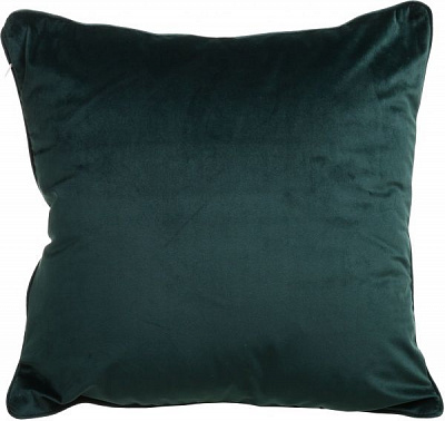 Подушка декоративная Велюр 45x45 см темно-зеленый La Nuit 