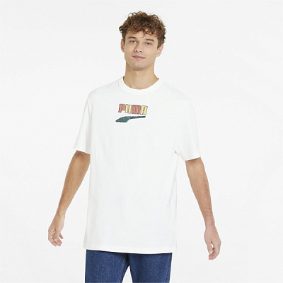 Футболка Puma Downtown Logo Tee 53367202 р.S білий