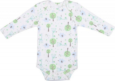 Комбінезон Фламінго р.62 білий із принтом 172-222