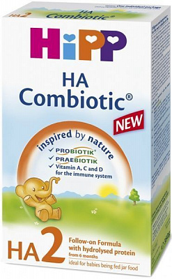Сухая молочная смесь Hipp гипоаллергенная HA Combiotic 2 350 г 9062300133575