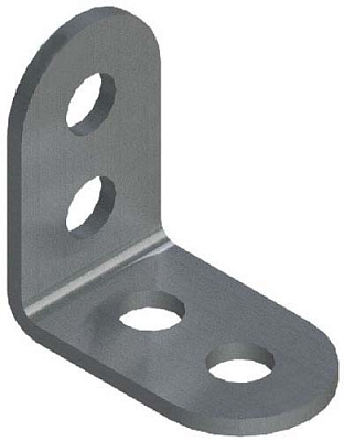 Кутник перфорований рівносторонній 24x24x14 мм 1,8 мм