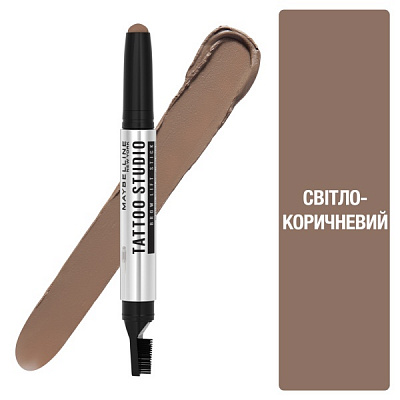 Моделювальний віск-стік для брів Maybelline New York Tattoo Brow Lift 02 Soft brown 1,1 г