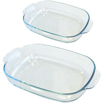 Набір форм для випікання прямокутні 2.4 л + 3.9 л