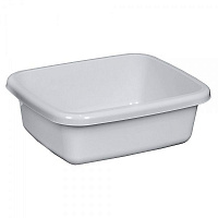 Таз пластиковий Plast Team прямокутний 370х302х124 мм білий 10 л
